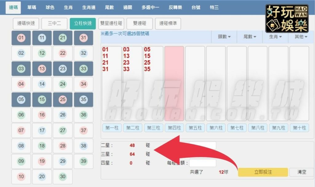 539立柱公式教學