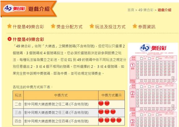 地下大樂透二三四星